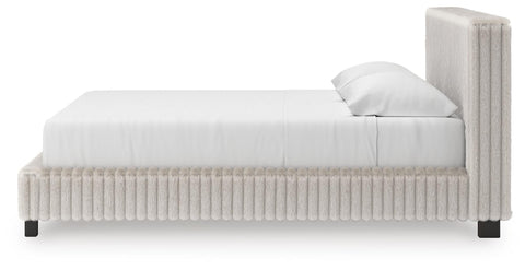 Zuraleus Upholstered Bed, Dresser and Chest