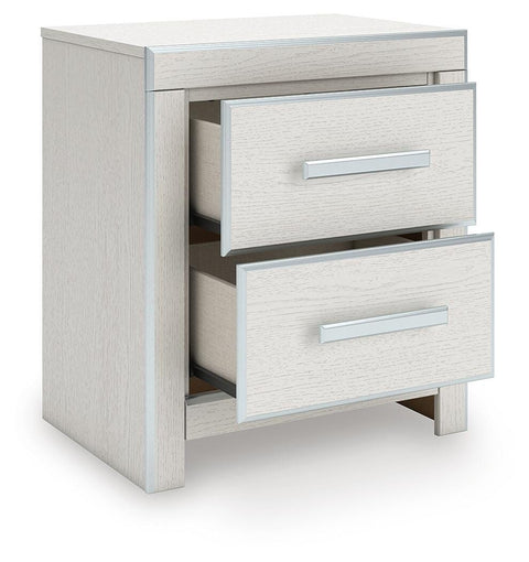 Zuraleus Upholstered Panel Bed, Dresser and Nightstand