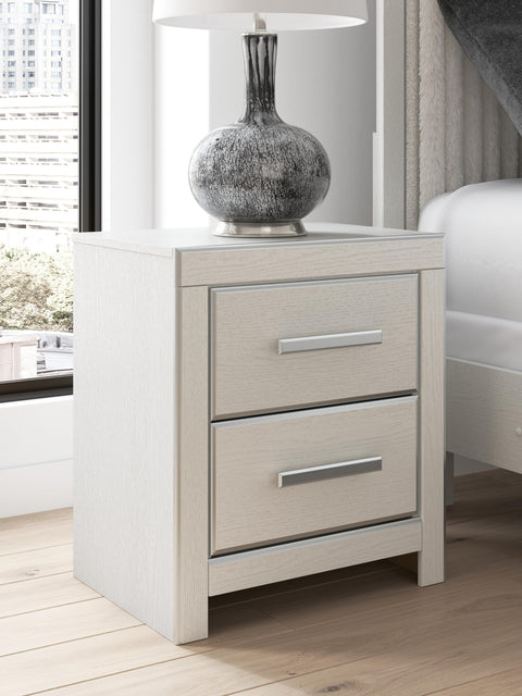 Zuraleus Upholstered Panel Platform Bed, Dresser and Nightstand