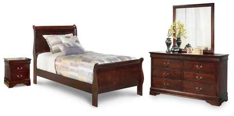 Alisdair Sleigh Bed, Dresser, Mirror, and Nightstand