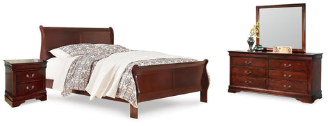 Alisdair Sleigh Bed, Dresser, Mirror, and Nightstand