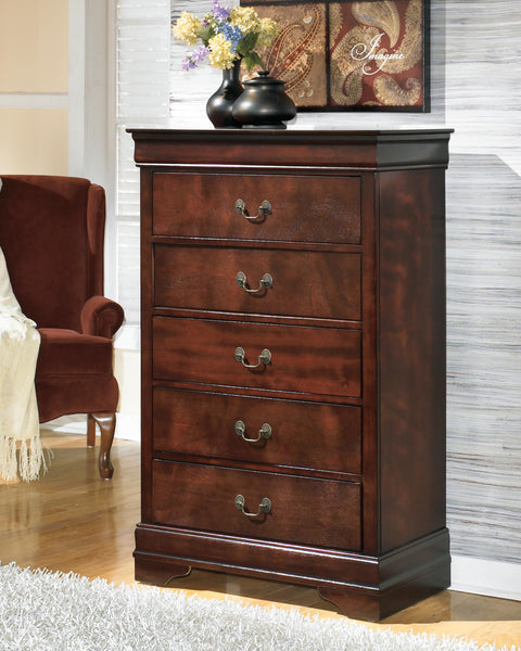 Alisdair Sleigh Bed, Dresser, Mirror, 2 Chests and 2 Nightstands