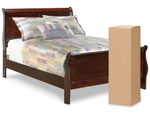 Alisdair Sleigh Bed with Chime 8" Memory Foam Mattress in a Box