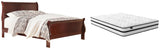 Alisdair Sleigh Bed with Chime 10" Hybrid Mattress in a Box