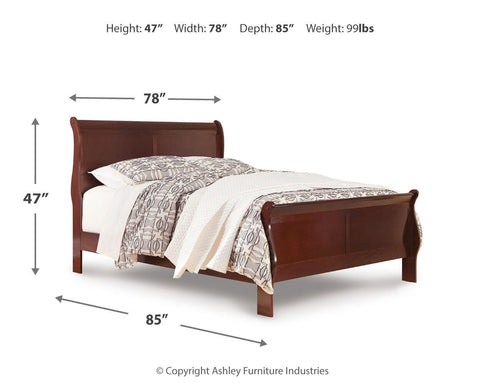 Alisdair Sleigh Bed, Dresser, Mirror, and Nightstand