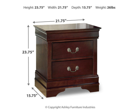 Alisdair Sleigh Bed, Dresser, Mirror, and Nightstand