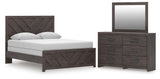 Monterra Panel Bed, Dresser and Mirror