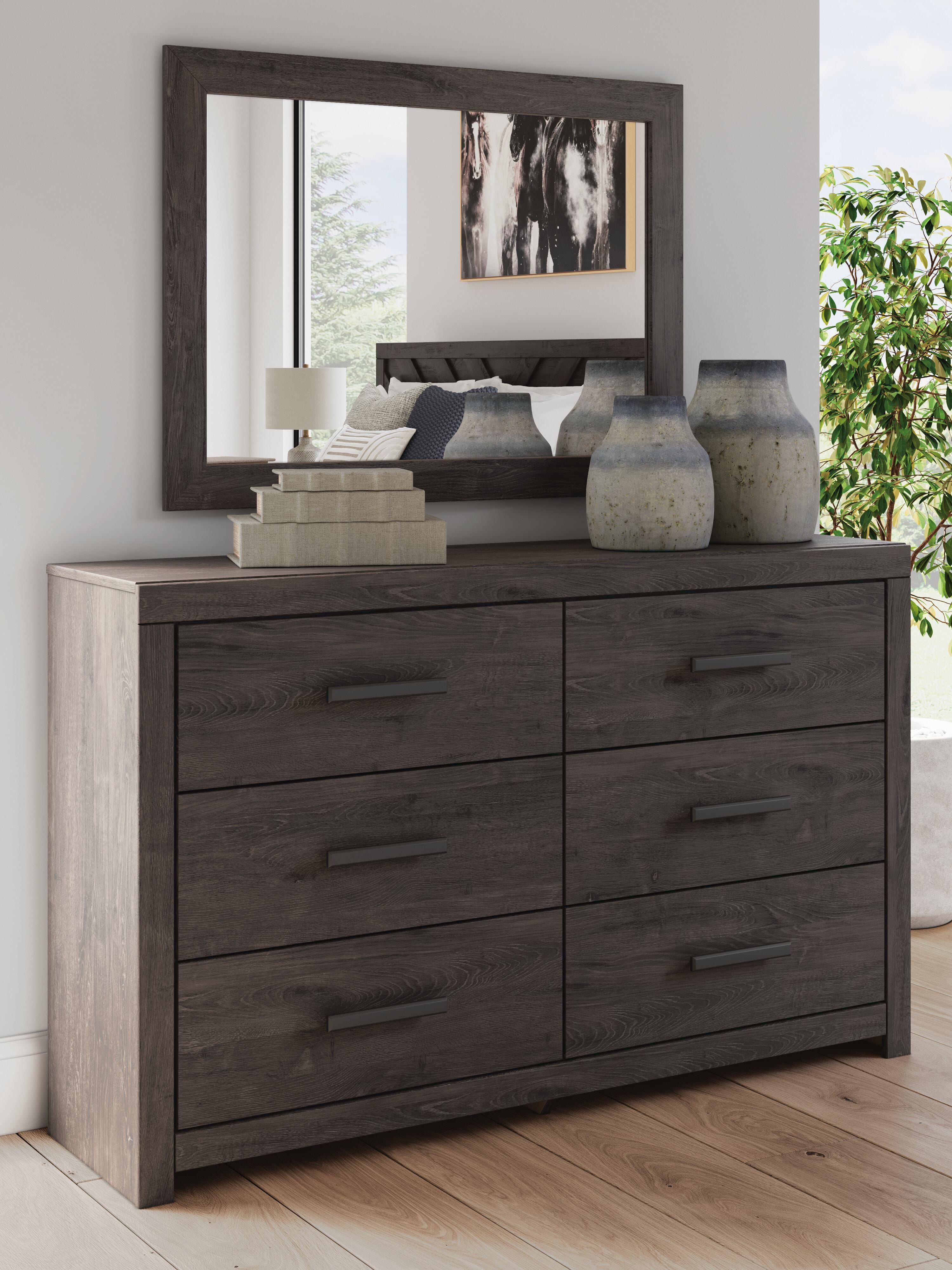 Prendonea Panel Bed, Dresser and Mirror