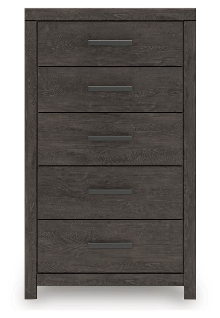 Prendonea Panel Bed, Dresser, Mirror, Chest and Nightstand