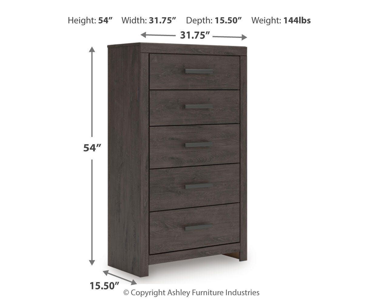 Prendonea Panel Bed, Dresser, Mirror, Chest and Nightstand