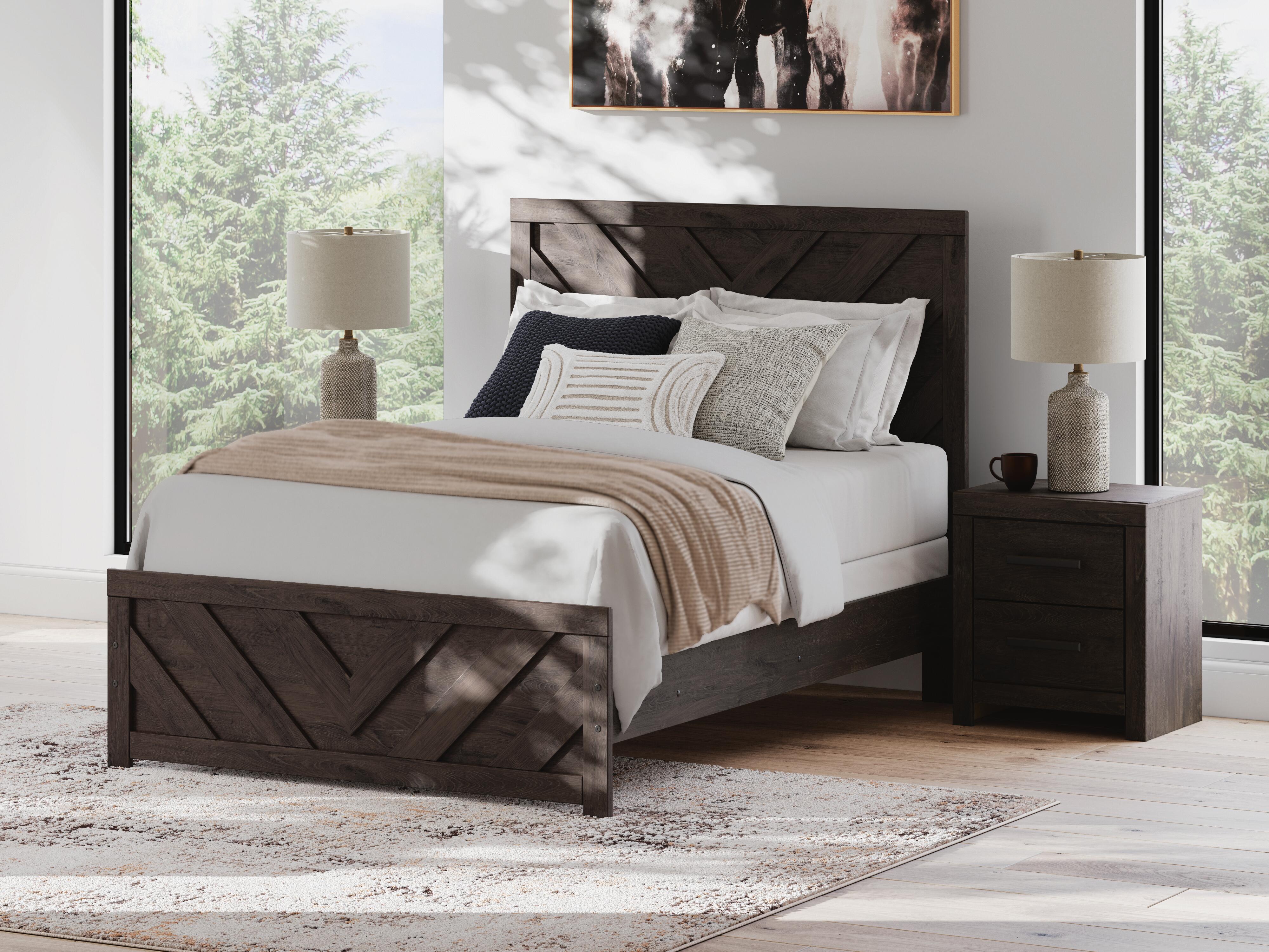 Prendonea Panel Bed, Dresser, Mirror, Chest and Nightstand