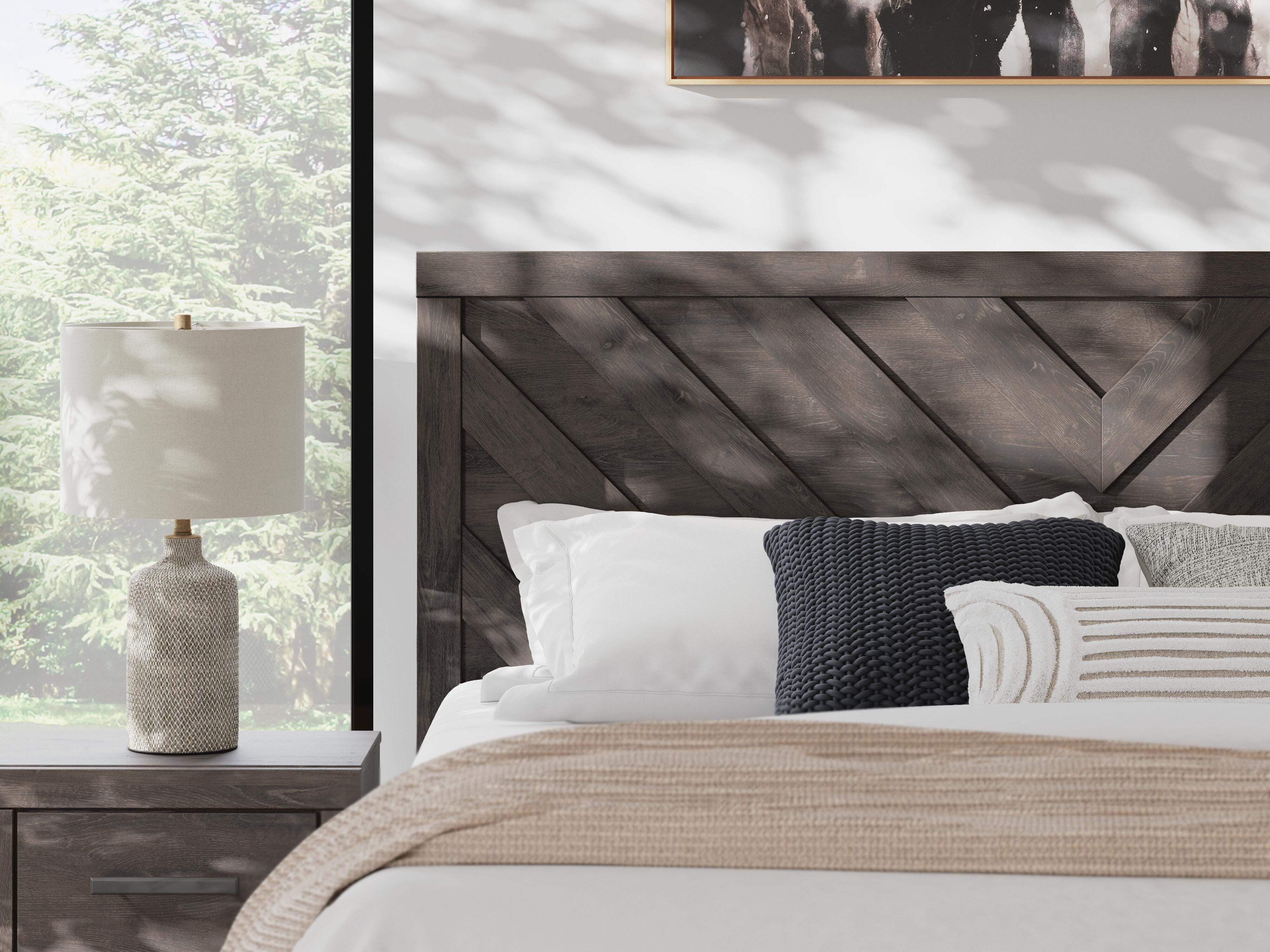 Monterra Panel Bed, Dresser, Mirror and Nightstand