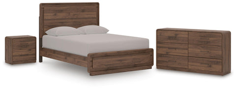 Fortlorn Panel Bed, Dresser and Nightstand