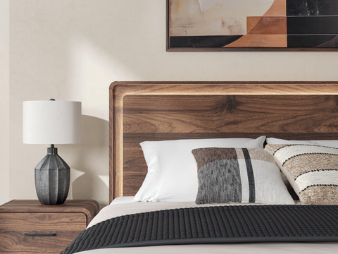 Fortlorn Panel Bed, Dresser and Nightstand
