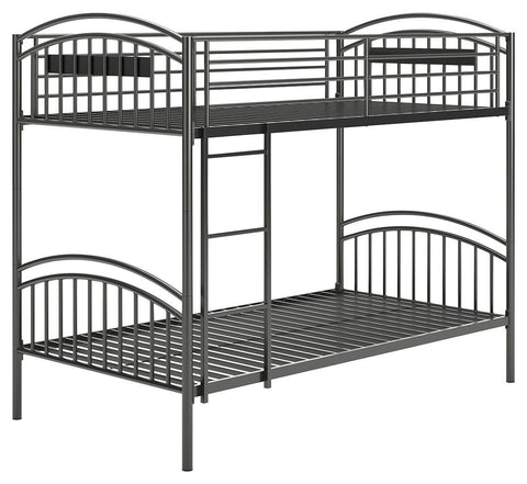 Lanceburg Twin over Twin Bunk Bed with Ladder