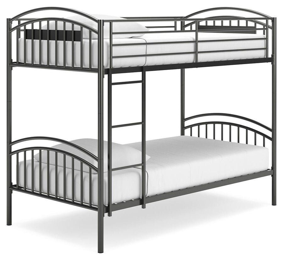 Lanceburg Twin over Twin Bunk Bed with Ladder