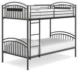 Lanceburg Twin over Twin Bunk Bed with Ladder