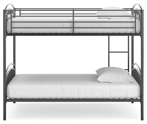 Lanceburg Twin over Twin Bunk Bed with Ladder