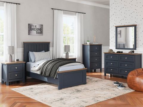 Landocken Panel Bed and Dresser