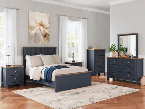 Landocken Panel Bed and Dresser