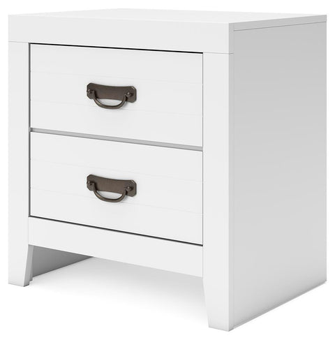 Binterglen Panel Bed and Nightstand