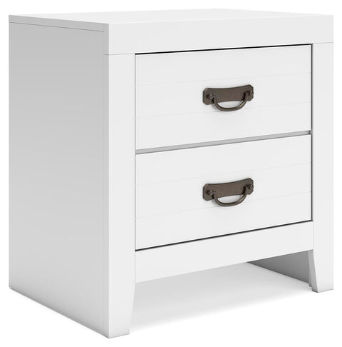 Binterglen Panel Bed and Nightstand