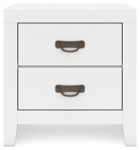 Binterglen Panel Bed and Nightstand