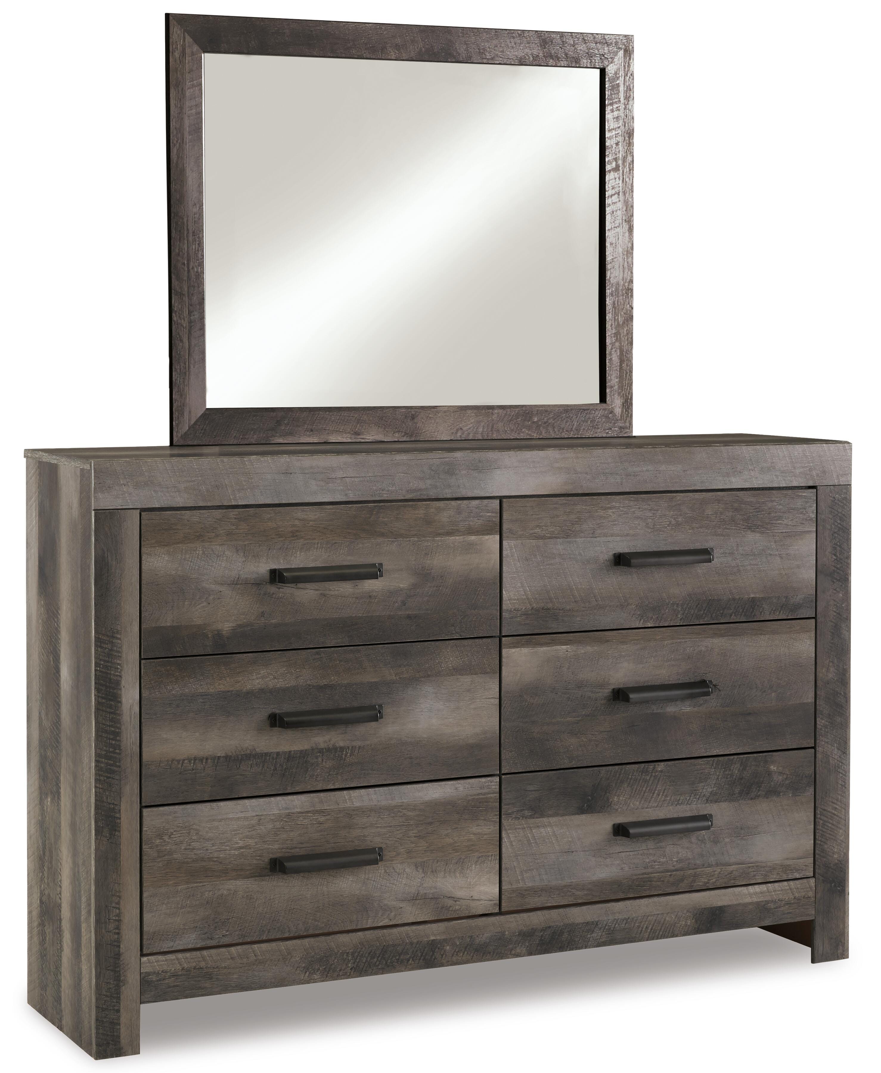 Wynnlow Crossbuck Panel Bed, Dresser, Mirror and Chest