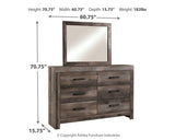 Wynnlow Panel Bed, Dresser and Mirror