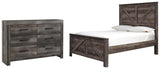 Wynnlow Crossbuck Panel Bed with Dresser