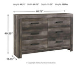 Wynnlow Upholstered Poster Bed and Dresser