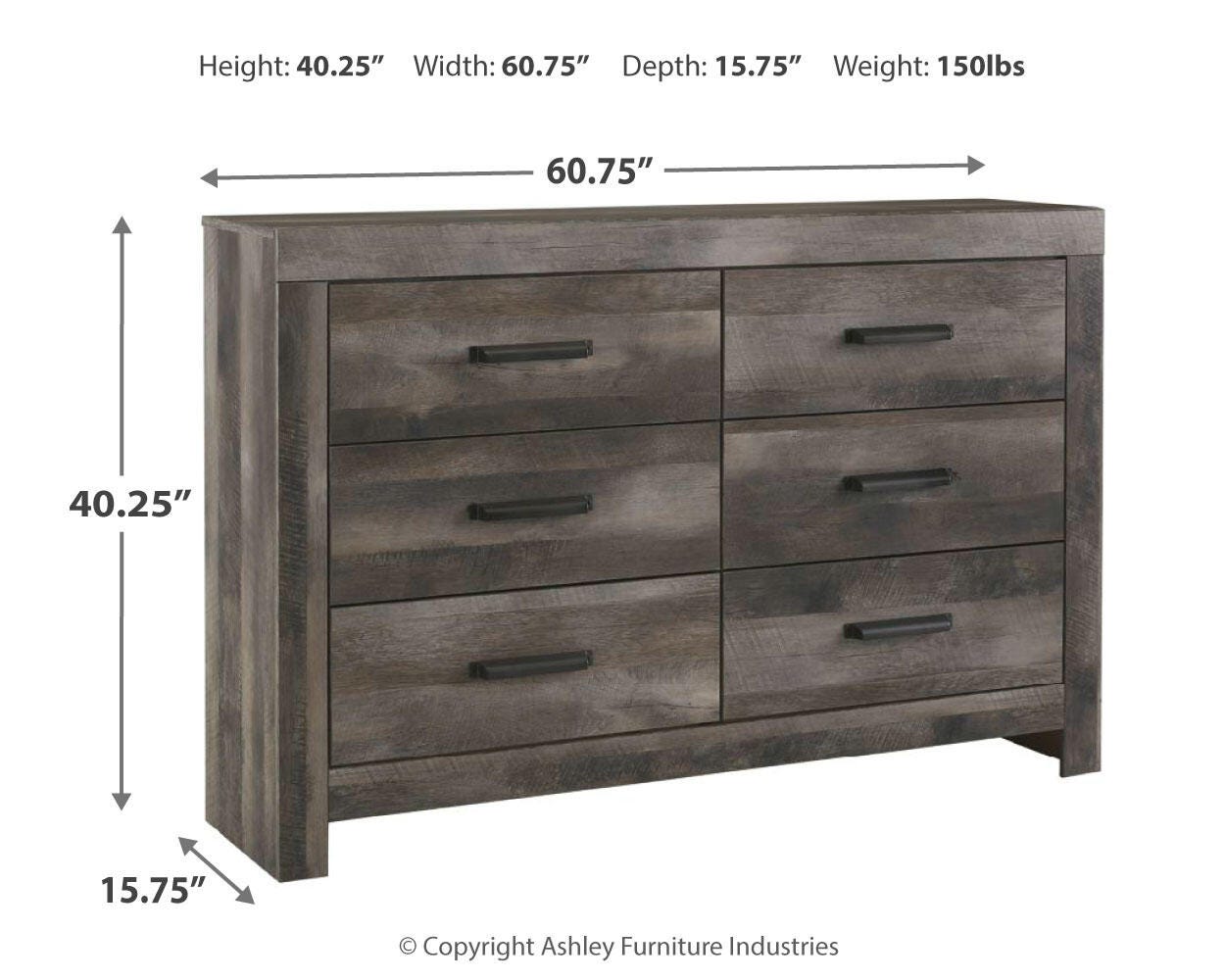 Wynnlow Panel Bed with Dresser