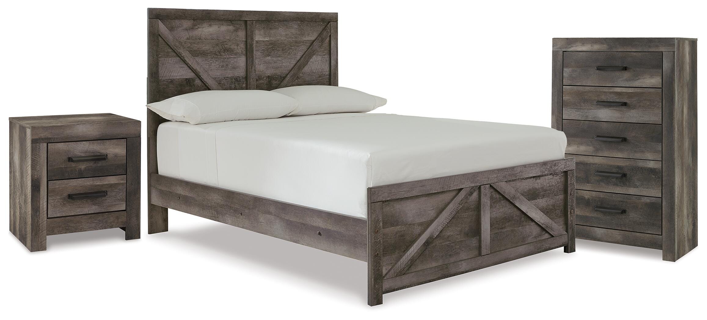 Wynnlow Panel Bed, Chest and Nightstand