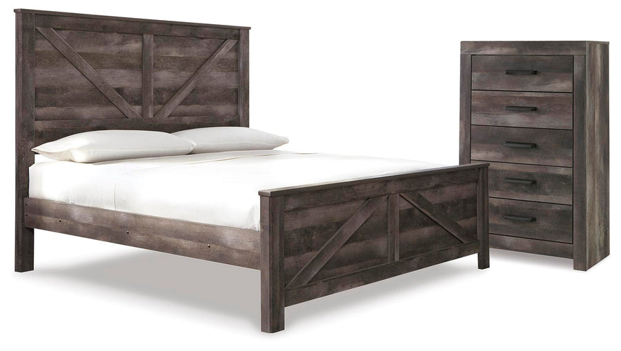 Wynnlow Crossbuck Panel Bed and Chest