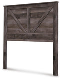 Wynnlow Crossbuck Panel Bed with Mirrored Dresser and 2 Nightstands