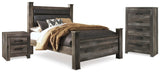 Wynnlow Poster Bed, Chest and 2 Nightstands