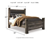 Wynnlow Poster Bed, Chest and 2 Nightstands