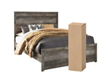 Queen Panel Bed with Mattress