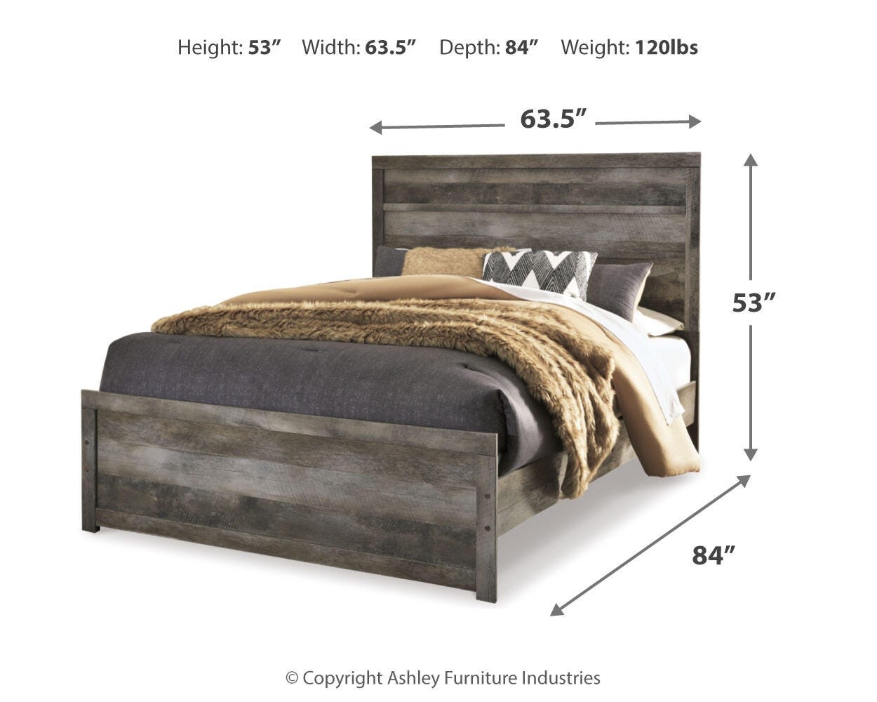 Wynnlow Panel Bed, Dresser, Mirror, and Nightstand
