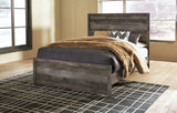 Queen Panel Bed with Mattress