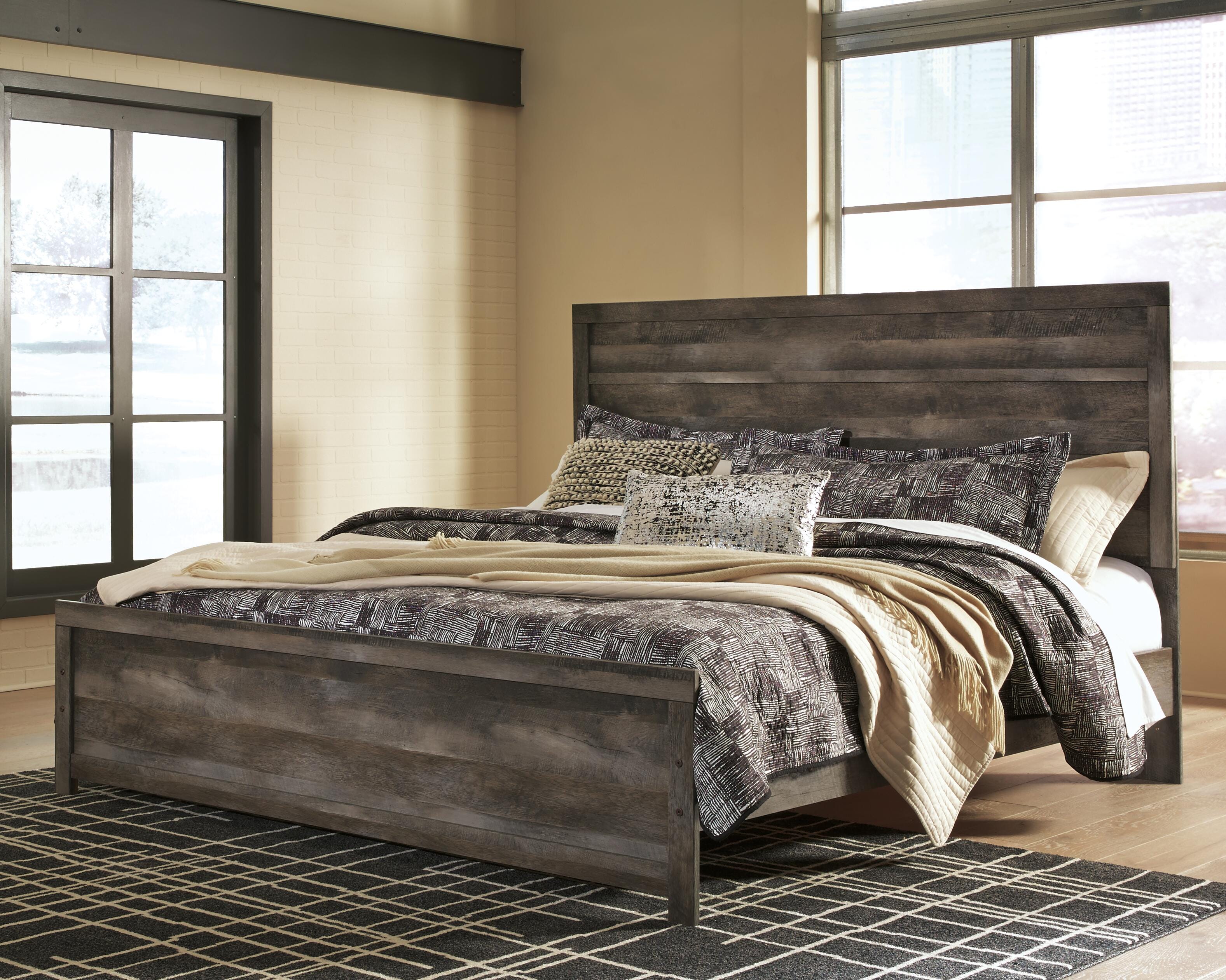 Wynnlow Panel Bed, Dresser, Mirror, Chest and 2 Nightstands