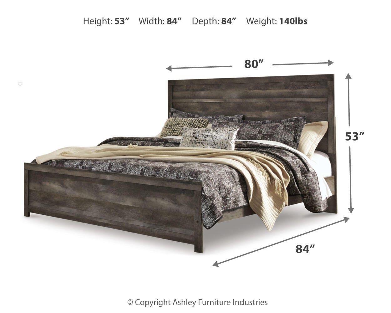 Wynnlow Panel Bed, Dresser, Mirror, Chest and 2 Nightstands