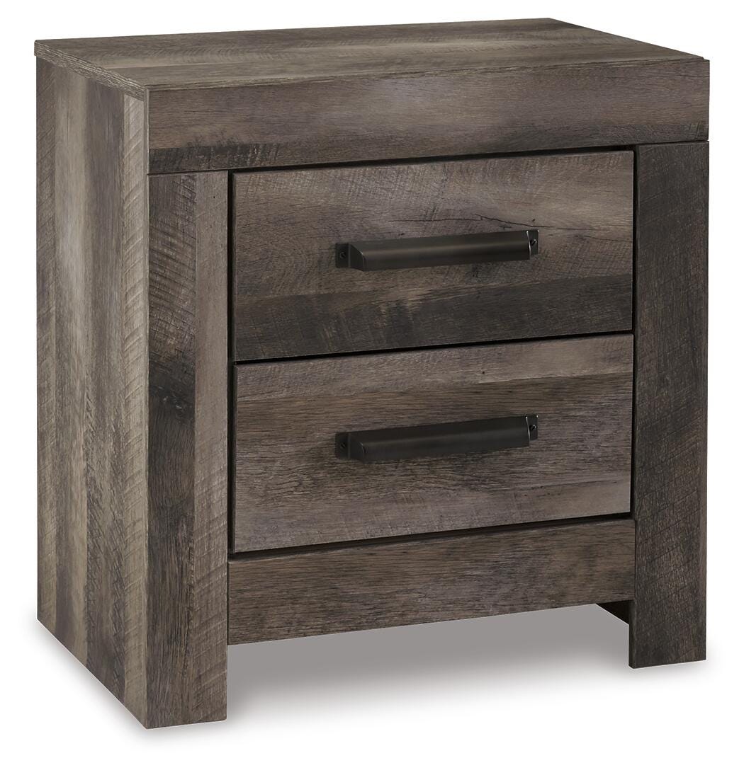 Wynnlow Upholstered Poster Bed, Dresser, Mirror and Nightstand