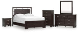 Covetown Panel Bed, Dresser, Mirror, Chest and Nightstand