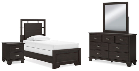 Covetown Panel Bed, Dresser, Mirror and Nightstand