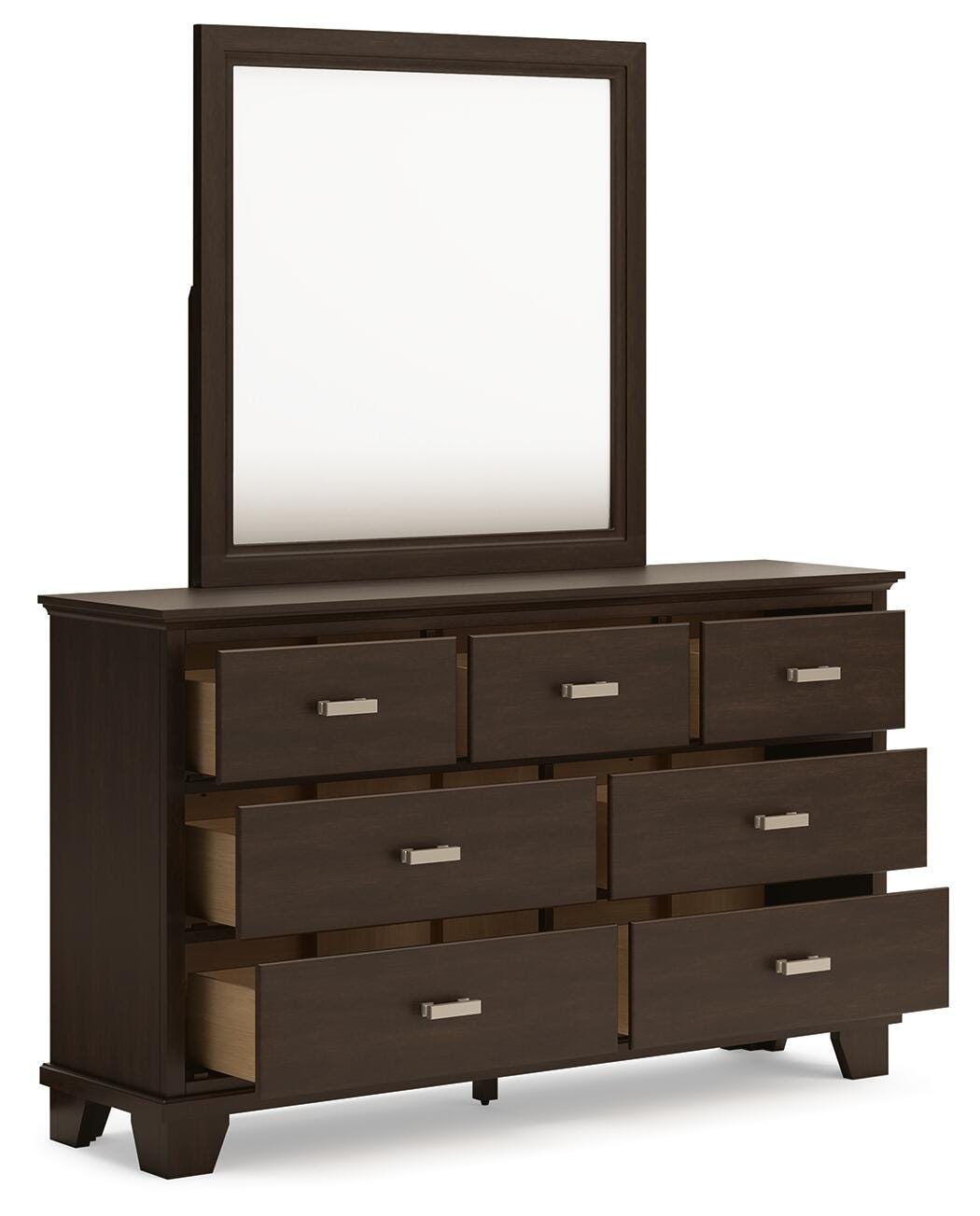 Wynnlow Panel Bed, Dresser, Mirror and 2 Nightstands