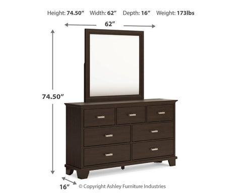 Covetown Panel Bed, Dresser, Mirror and Nightstand