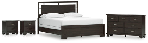 Covetown Panel Bed, Dresser and 2 Nightstands