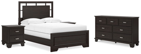 Covetown Panel Bed, Dresser and 2 Nightstands