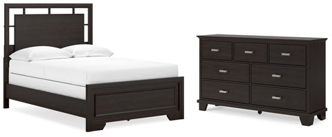 Covetown Panel Bed with Dresser